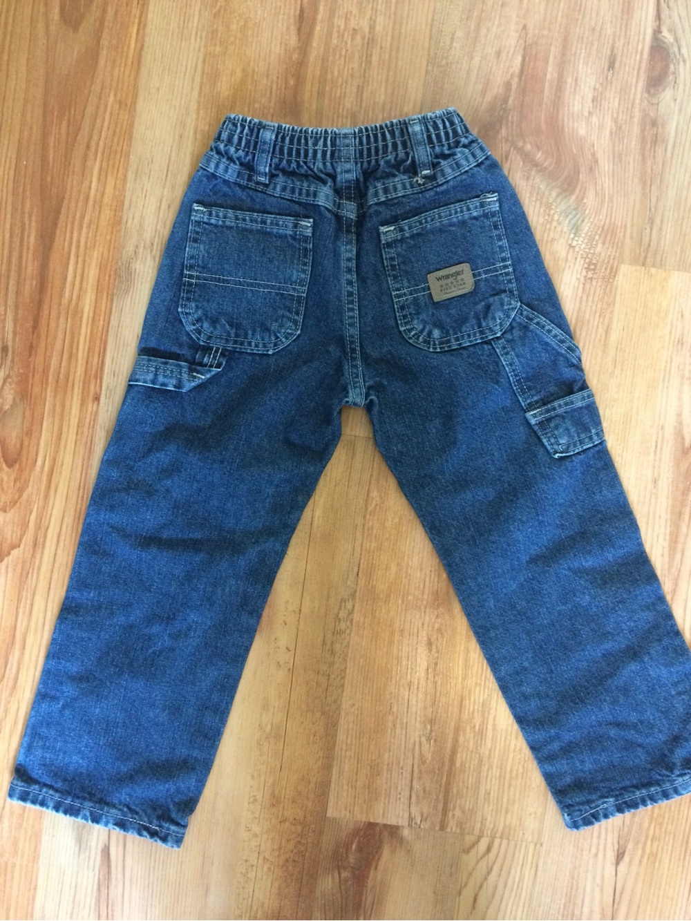 Wrangler Boys' Dark Blue Denim Cargo Jeans